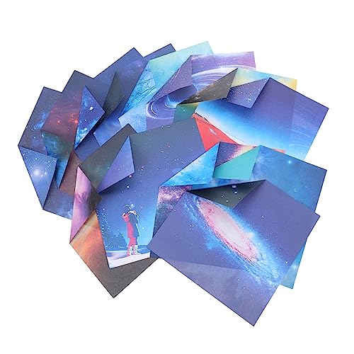 NUOBESTY 100 Blatt Farbiges Papier Origami Kraftpapier Origami Papier DIY Faltpapier Faltbares Papier Quadratisches Bastelpapier DIY Bastelpapier Quadratisches Papier von NUOBESTY