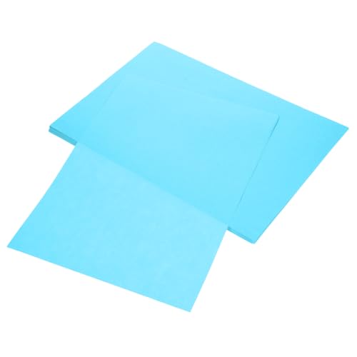 NUOBESTY 100 Blatt Zeichenpapier Für Drucker Druckerpapier Kartenpapier A4 Leeres Papier Dickes Druckpapier Dekoratives Kopierpapier Bedruckbares Papier Schreibpapier A4-bastelpapier Blue von NUOBESTY