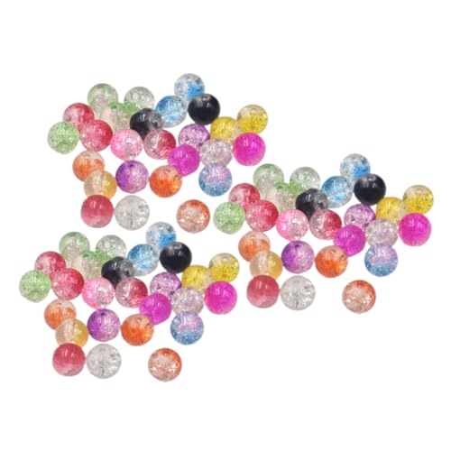 NUOBESTY Bunte Crackle Glasperlen Mit 8mm DIY Spacer Beads Für Schmuckherstellung Und Bastelprojekte Gemischte Farben von NUOBESTY