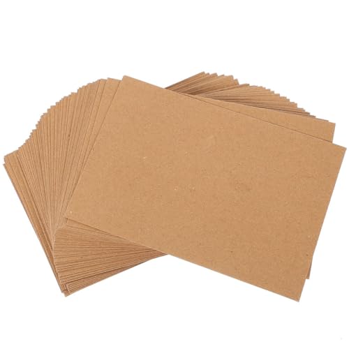 NUOBESTY 100 Stück Umschlag briefumschläge dankeskarten visitenkarten einladungskarte hochzeit Multipack Maschine Planke Umschläge wickeln Umschläge für Partykarten Papier Light Brown von NUOBESTY