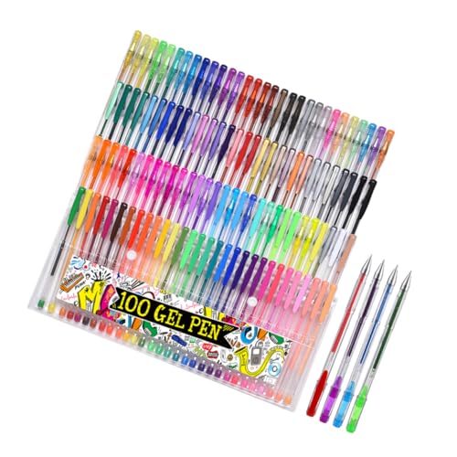 NUOBESTY 100st Aquarellstift Kugelschreiber Tragbarer Zeichenstift Farbstifte Multifunktionsmalstifte Textmarker Schulzubehör Zeichenzubehör Praktische Markierungsstifte Aquarelltinte von NUOBESTY