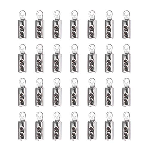 NUOBESTY 100st Diy Charm Schnalle Kit Zur Schmuckherstellung Drehverschluss Silberner Halskettenverschluss Buchstabenperlen Für Armbänder Verlängerungsketten Für Halsketten Schließe Silver von NUOBESTY