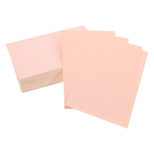 NUOBESTY 100st Handgefertigte Grußkarten Aus Perlmuttpapier Kunstkartenpapier Karten Aus Karton Leeres Blatt Hintergrundpapier Malkartonpapier Diy-materialien Basteln Papierkarton Rosa von NUOBESTY