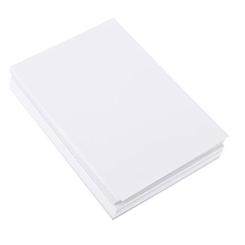 NUOBESTY 100st Zeichenpapier Cyanotypie-papier Künstler Aquarell Aquarellpapier Für Künstler Dickes Papier Für Die Schule Skizzenbuch Für Kinder Künstler Malen Papiere 4k Öl-pastell Weiß von NUOBESTY