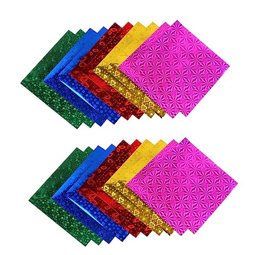 NUOBESTY und Mädchen Handwerk Falten Glitter Origami Papier Handarbeit Papier 100 Stücke Set von NUOBESTY