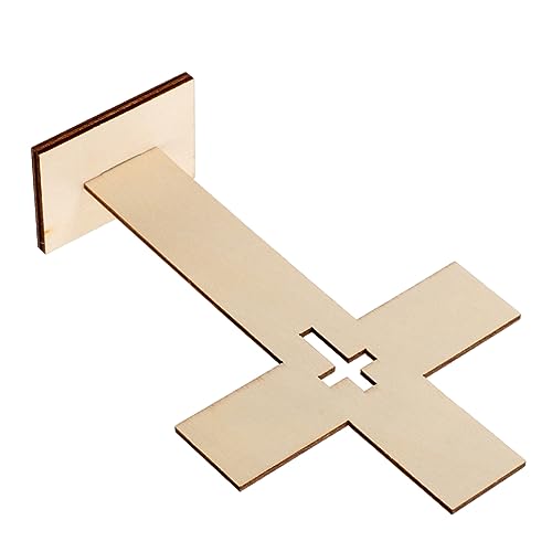 NUOBESTY 10St Dekorationen tisch stehendes kreuz Taufaufsätze für den Tisch Kreuz Mittelstück Weißes Kreuz living room decoration home decoration Holzkreuze zum Basteln Holzhandwerk hölzern von NUOBESTY