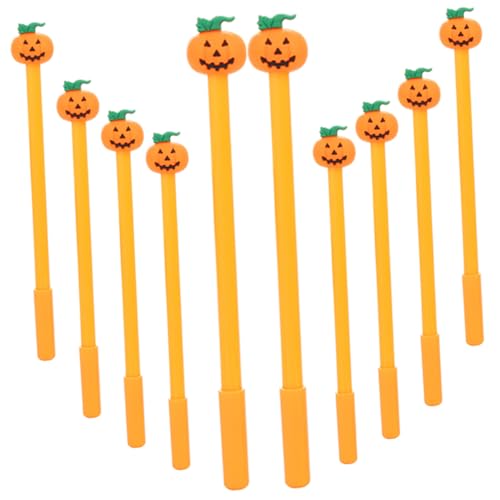 NUOBESTY 10St Halloween Gesicht Kürbis-Gel-Tintenstifte Neuheitstifte Maske gelstifte gel schreibstifte gel ink pen kürbiskerne kugelschreiber Zeichenstifte Office-Gel-Tintenstifte Plastik von NUOBESTY