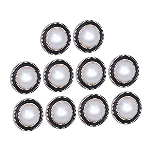 NUOBESTY 10St Kleiderschmuck kleine Perlmuttknöpfe Jeansknopf Verschluss Zange schwarze Knöpfe buttons for jeans perlenknöpfe Knöpfe für Jacken knöpfe selber nähen Perlenhandwerkswerkzeuge von NUOBESTY