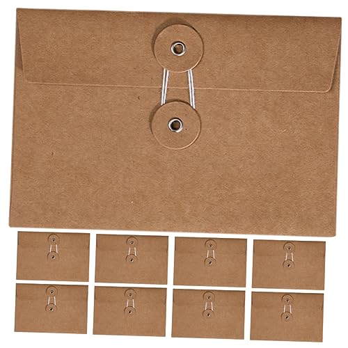 NUOBESTY 10St Kraft-Umschlag Express-Umschläge Kartenorganisatoren Briefumschläge schreiben geldumschläge envelope Briefumschläge aus Papier einfache Verpackungsumschläge Kraftpapier Brown von NUOBESTY