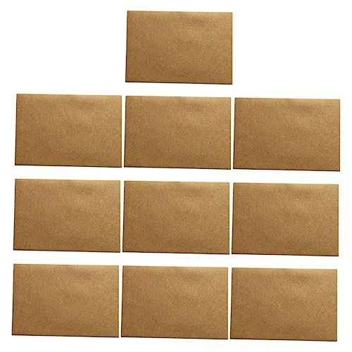 NUOBESTY 10St Kraft papiertüte mit Schnalle Kartonpapier Kartenumschläge Seidenpapier für Taschen geldumschläge umschlag the Aufbewahrungstasche für Briefe Aktentasche fürs Büro Brown von NUOBESTY