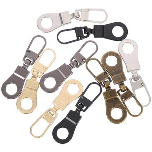 NUOBESTY 10St Reißverschlussschieber Reißverschlusstaschen Reißverschluss-Clip-Diebstahlschutz reißverschluss reparieren zipper repair Nähzubehör für Reißverschlüsse Reißverschluss-Ersatz von NUOBESTY