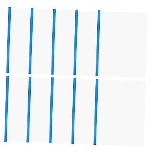 NUOBESTY 10St Schubladenordner coupon gutscheinheft schooter dokumentenmappe briefpapier set Veranstalter dokumentieren Umzugskartons Vakuum Dateiorganisator Zugstangenmappen Plastik Blue von NUOBESTY