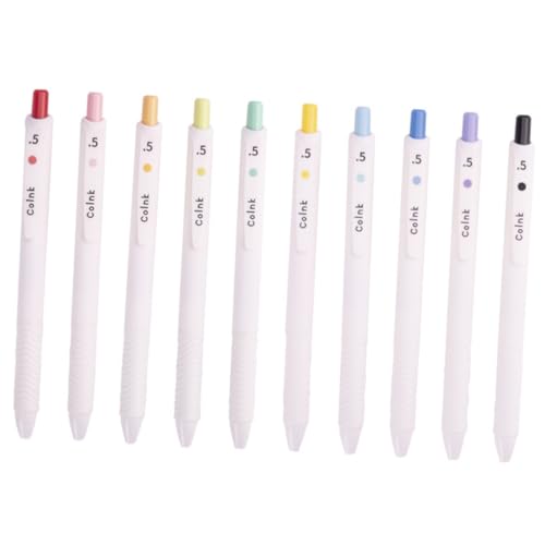 NUOBESTY 10st Farbiger Gelstift Mehrfarben Japanische Stifte Kugelschreiber Multifunktionaler Schreibstift Markierungsstift Für Den Täglichen Gebrauch Multifunktionaler Zeichenstift Plastik von NUOBESTY