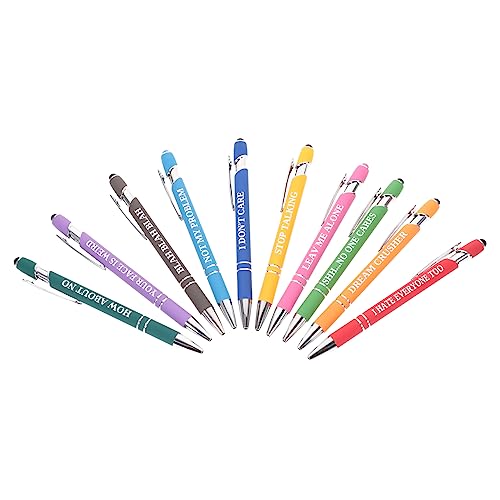 NUOBESTY 10st Inspirierender Slogan-stift Interessanter Spaßstift Hausbedarf Entzückender Stift Für Erwachsene Ergonomischer Schreibstift Tragbarer Kugelschreiber Lustiger Stift Kieselgel von NUOBESTY