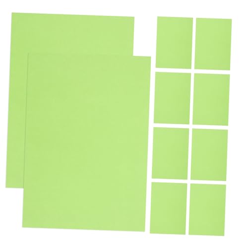 NUOBESTY 10st Kartenvorrat Dekorativer Karton Buntes Kartenmaterial Karton Farbig Farbkarton Weihnachtsfarbener Karton Farbiger Karton Farbige Pappe Scrapbook-karton Papier Green von NUOBESTY