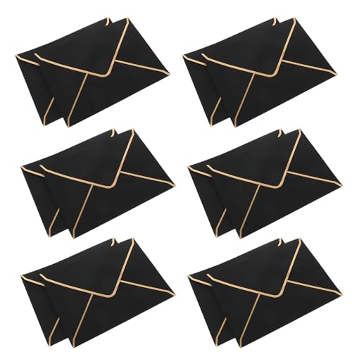 NUOBESTY 10st Poly-mailer Strasssteine Blinken Weißer Karton Bausätze Zur Kartenherstellung Bekanntmachung Kartenvorrat Visitenkarten Zum Ausdrucken Karteikarten Befeuchter Papier Black von NUOBESTY