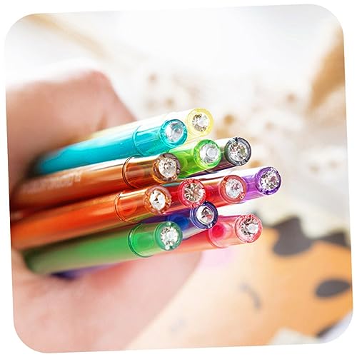 NUOBESTY 12 Packungen Farbstift feine Spitze gelstifte gel schreibstifte kugleschreiber kugelschreiber tintenschreiber colored pencils colour pencils wachsmalstifte Farbstift Gel von NUOBESTY