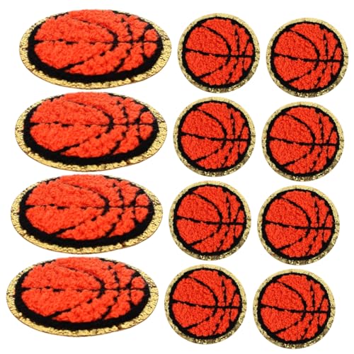 NUOBESTY 12St Fußball-Patch Flicken für Kleidung kompakte Kleiderflicken randlose Kappe Baseball-Aufnäher Docker-Kappe Kleidung liefert Mantel Versorgung kleine Kleiderflicken Polyester von NUOBESTY