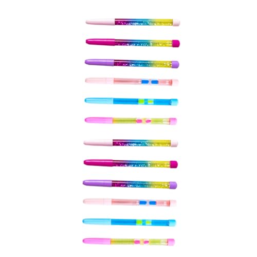 NUOBESTY 12St Stift unterschreiben löschbarer Stift löschbare Stifte flauschiger Stift gel schreibstifte gel ink pen gel pen kugelschreiber Zeichenstift für Studenten bunter Stift Plastik von NUOBESTY