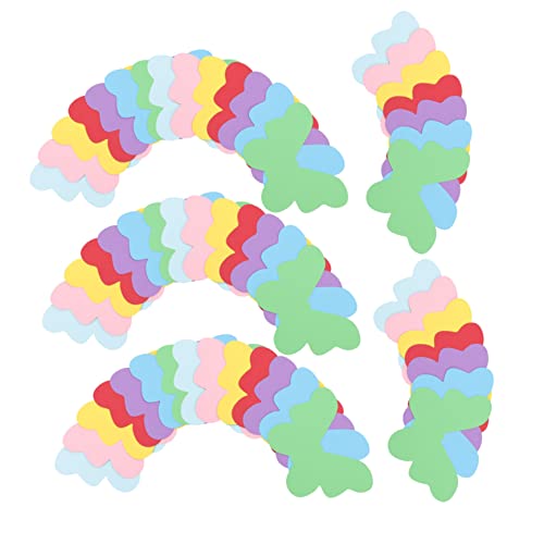 NUOBESTY 140St Schmetterlings-Scherenschnitt Schulbedarf Schule Papierblumen Kunstpapier bastelset basteln für dekoratives Ausschnittdekor Papierausschnitt Wandkunst Colorful von NUOBESTY