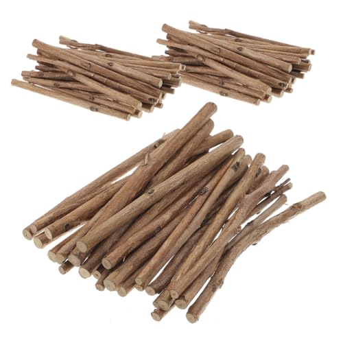 NUOBESTY 150 Stück Handgefertigte Mal-Requisiten Holzstäbe Holzstäbchen zum Basteln Zweige zum Basteln bastelstöcke selber machen holzstöcke für DIY Hobbyzweige basteln hölzern Brown von NUOBESTY