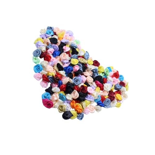 NUOBESTY 150 Stück Rosen Material Polymer Ton Perlen Ton Armband Perlen Ton Perlen Braut Floristen Boxen Blumen Hochzeit Girlande Gänseblümchen Dekoration Basteln Rosen Charms von NUOBESTY