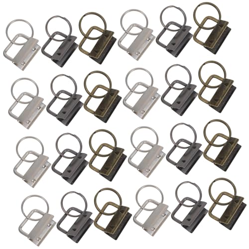 NUOBESTY 150 Stück Schwanzclip Gürtelclip Schlüsselhalter Schlüsselband Handgelenkband Schlüsselfessel Handgelenkschlaufen Schlüsselring Set Armband Schlüsselanhänger Hardware Mit von NUOBESTY