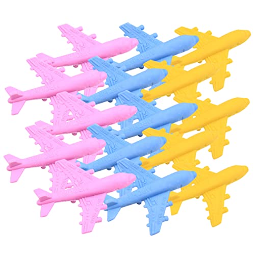 NUOBESTY 15St Radiergummi radierer erasers for cautsch cauchtisch Ruber Schwamm Cool Bausatz Planke Partygeschenke liefert Briefpapier im Flugzeugstil Plastik Colorful von NUOBESTY