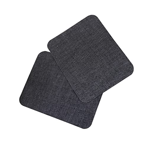 NUOBESTY 15St patch DIY für kleidung Reparaturflicken für Kleidung bestickt DIY-Applikationszubehör gestickte Aufnäher nähen jeans patches Jeansflicken rechteckiger Fleck Stoffpaste Black von NUOBESTY