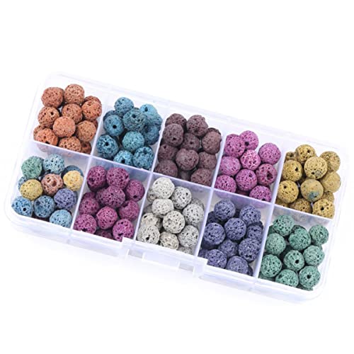 NUOBESTY 180 Stück 10 Abstandsperlen Perlen zur Schmuckherstellung Strasssteine Diffusor verschiedene Perlen Edelsteine edelsteinperlen Gemstone beads Jewelry making materials Loose beads von NUOBESTY