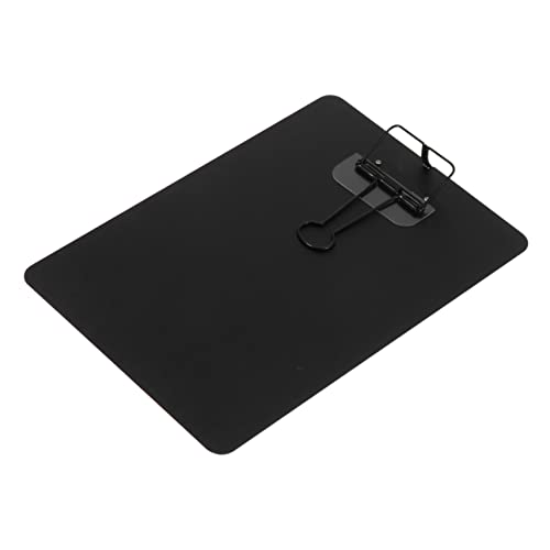 NUOBESTY 1Stk A5 Notiz schiene clipboard pinnwand metall Schreibplatte mit Klammer Metall-Klemmbrett Reißbrett Weiße Zwischenablage Planke con A5 Klemmbrett Papierhalter Klemmbrett Black von NUOBESTY