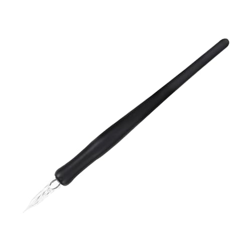 NUOBESTY 1Stk Dip-Stift schreibutensilien calligraphy artist pen künstler stifte Federzeichnung Farbstifte Bleistifte kugelschreiber Signaturstift Füllfederhalter aus Glas hölzern Black von NUOBESTY