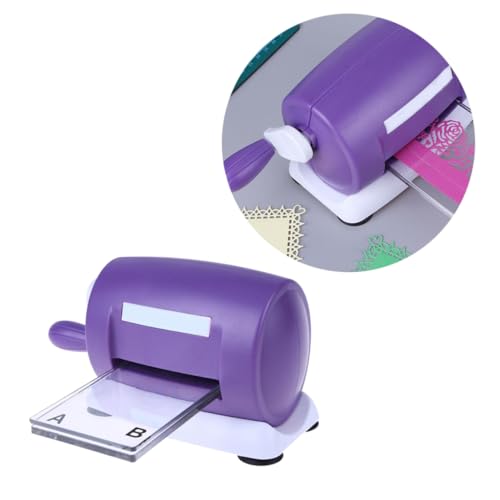 NUOBESTY 1Stk Locher stirbt Albummaschine Scrapbooking-Maschine handwerkliches Stanzen Prägemaschine schneiden stirbt Fotomaschine Bastelpunsch Stanzmaschine basteln papier stanzen Violett von NUOBESTY