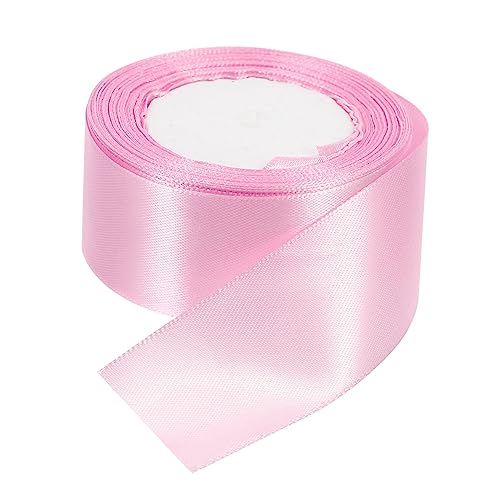 NUOBESTY 1Stk Verpackungsband Zubehör für Partybänder Geburtstagsfeier Geschenkband Hochzeitsgirlande seidenband ribbon ehering Urlaubsdekoration Kranz Dekor Dreiecksgarn aus Polyester Rosa von NUOBESTY