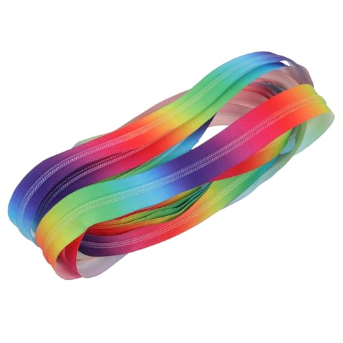 NUOBESTY 1stk Nylon-reißverschluss Reißverschlüsse Zum Nähen Regenbogen-reißverschlüsse Reißverschluss Reparieren Multifunktionaler Reißverschluss Ersatzreißverschluss Neonband Colorful von NUOBESTY