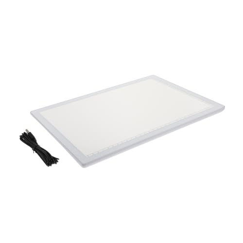 NUOBESTY 1stk Tabelle Kopieren Leuchtpad Wiederaufladbar Planke Großes Magnetisches Lichtpad Zeichenbrett Animationskopierblock Usb-kopierplatte Schreibtafel Kopieren Malbrett Abs Weiß von NUOBESTY