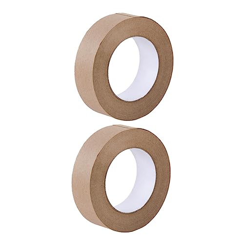 NUOBESTY 2 Rolle Klebeband Verpackungsversorgung Multitools verpackungsmaterial wiederverwendbar tapet multifunktionswerkzeug Kartonband Multifunktions-Dichtungsband Kraftpapier Light Brown von NUOBESTY