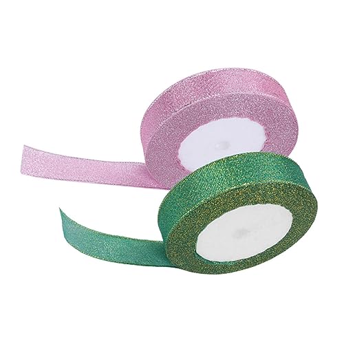 NUOBESTY Elegantes Festes Satin-geschenkband 2 Cm Breit Glitzernd Dekorativ Zum Verpacken Von Schachteln von NUOBESTY