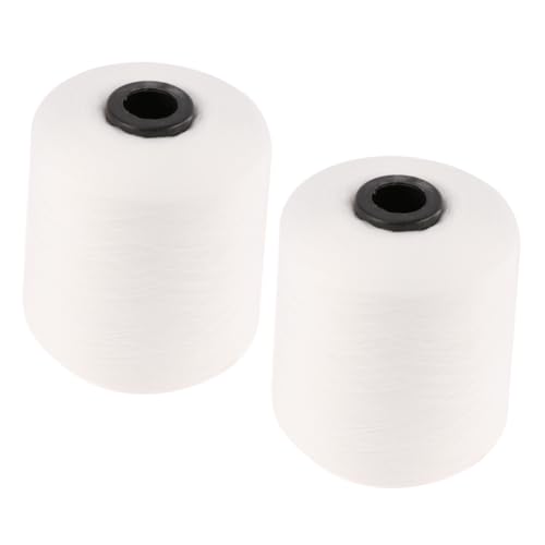 NUOBESTY 2 Rollen Nähgarn für Hosen white wire white lines Dacron threads DIY sewing threads white thread Nähgarn-Kit Faden Thread-Datei Stickgarn für Armbänder Nähgarn für Kleidung Weiß von NUOBESTY