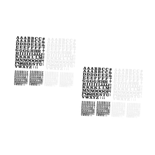 NUOBESTY 2 Sätze 2 Sets Eisen Buchstaben Aufkleber Buchstaben Für Kleidung Transferaufkleber Für T Shirt Buchstaben Zum Aufbügeln Flicken Für DIY Kleidung Zum Aufbügeln 6 Blatt * 2 von NUOBESTY