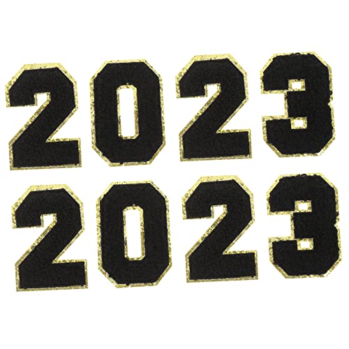 NUOBESTY 2 Sätze 2023 Stoffaufkleber Flecken lustig Aufnäher für Kleidungsapplikationen Flicken für Kleidung schuhreparatur stickrahmen Rucksack-Patches Applikation nähen Polyester Black von NUOBESTY