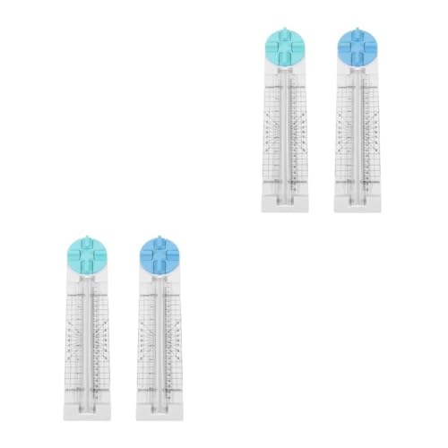 NUOBESTY 2 Sätze 4-in-1-papierschneider Tragbarer Papierschneider Aufforderungszeichen Manuelles Band Bild Korktafel Bürozeichen Aufkleber Mehrzweck- Kletterband Metall 2 Stück * 2 von NUOBESTY