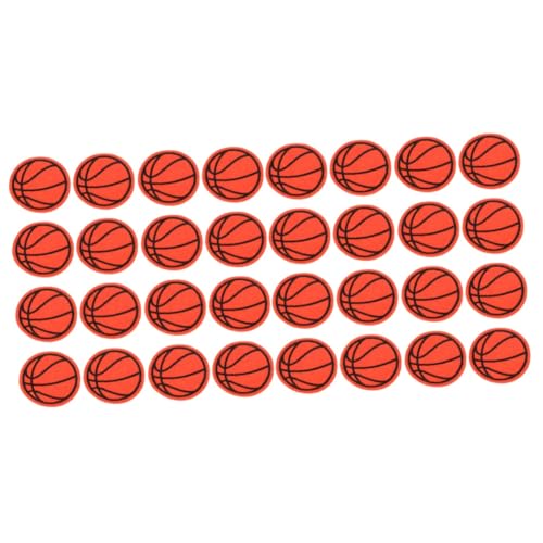 NUOBESTY 2 Sätze Basketball-stickerei-patch Zarte Kleiderflicken Kleidungsversorgung Cartoon-hut-patches Kleiderflicken Selber Machen Kleine Fellflecken Hutflecken Polyesterrad 20 Stück * 2 von NUOBESTY