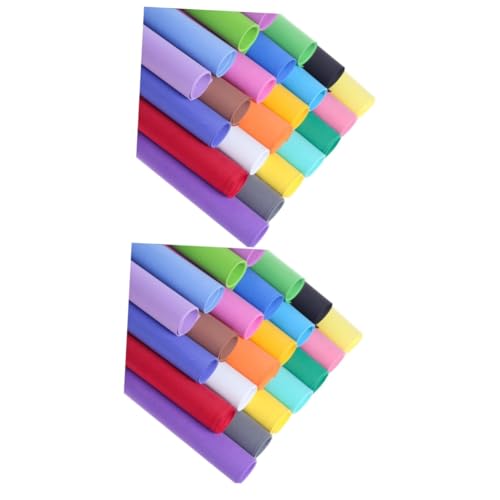 NUOBESTY 2 Sätze Bastelmaterialien Selber Machen Verpackungsmaterial Farbenfrohe Bastelpapiere Schaumpapierhandwerk Bastelkartonpapier Eva Papiere Schwammpapiere Colorful 20 Stück * 2 von NUOBESTY