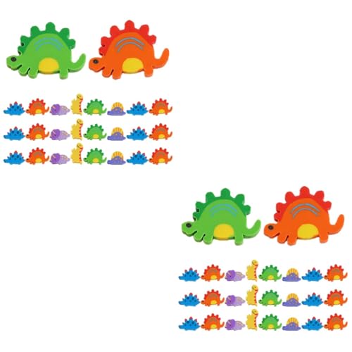 NUOBESTY 2 Sätze Dinosaurier Radiergummi Mini-radiergummis Für Tier-radiergummis Mini-dinosaurier Radiergummis Für Kleinkinder Niedliche Radiergummis Mini-radierer 120 Stück * 2 von NUOBESTY