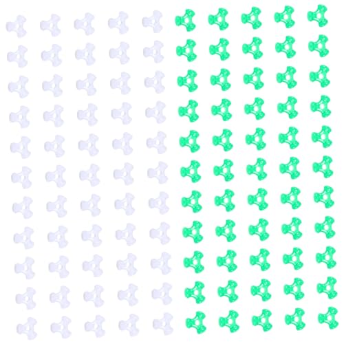 NUOBESTY 2 Sätze Dreieckige Knochenperlen Bastelset Basteln Für Dekoringe Fußringe Quadratische Buchstabenperlen Transparente Perlen Schmuckperlen Plastik 2000 Stück * 2 von NUOBESTY