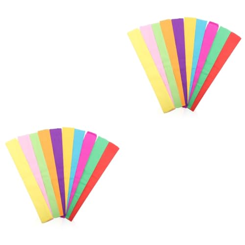 NUOBESTY 2 Sätze Farbiges Krepppapier Großes Origami-papier Mini-bastelblumen Farbiges Papier Bastelpapier Kreativpapier Papierschere Diy-papier Blumenhandwerkszubehör Colorful 20 Blatt*2 von NUOBESTY