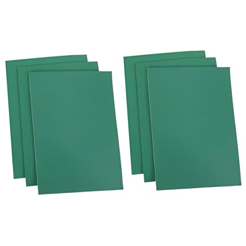 NUOBESTY 2 Sätze Gummifolie Gravieren Kinderschnitzteller Rotierende Schneidematte Handwerk Machen Matte Scrapbooking-Projekt Bastelmatte Scrapbooking-tischset Green PVC 3 Stück * 2 von NUOBESTY