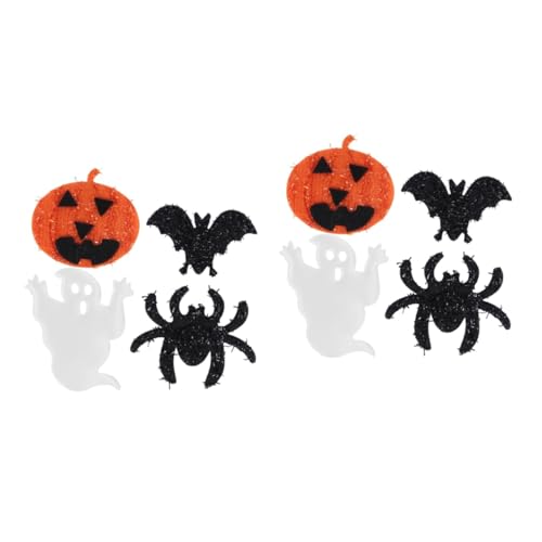 NUOBESTY 2 Sätze Halloween Klebriges Tuch Halloween Halloween Mitgebsel Halloween Kostün Drinnen Fledermäuse Weihnachtsdeko Schmuckzubehör Halloween-patches Stoff 60 Stück * 2 von NUOBESTY