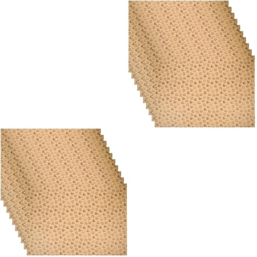 NUOBESTY 2 Sätze Kraft-geschenkpapier Paketpapier Packpapier Dekorpapier Band Schwarzes Geschenkpapier Braunes Geschenkpapier Geschenkverpackung Zum Geburtstag Kraftpapier 10 Stück * 2 von NUOBESTY